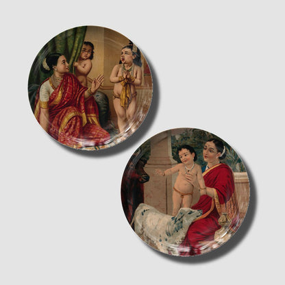 Krishna Bachpan Wall Plate Set by The Atrang