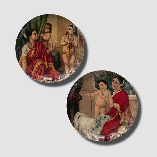 Krishna Bachpan Wall Plate Set by The Atrang