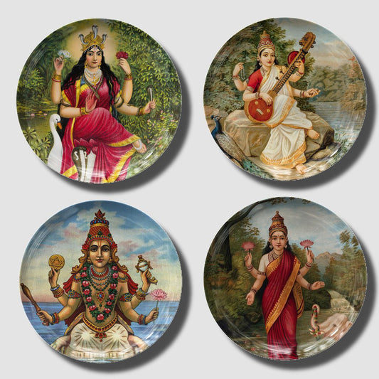 Hindu Deities Wall Decor Plates by The Atrang