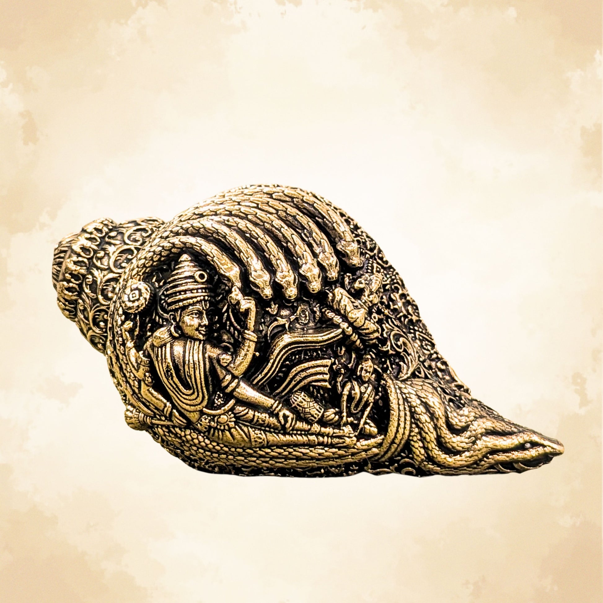 Brass Vishnu Sheshnag Shankh