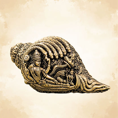 Brass Vishnu Sheshnag Shankh