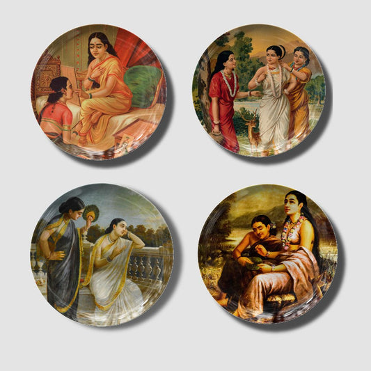 Sakhi: The Bond of Sisterhood Wall Decor Plates by The Atrang