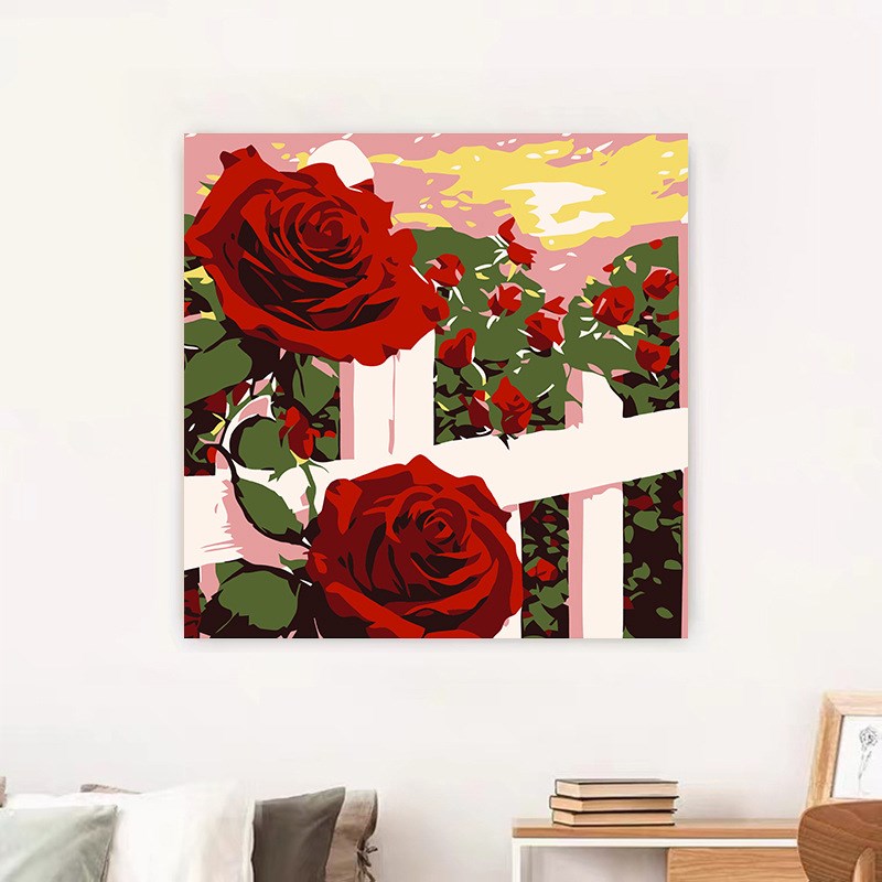 Garden of Passion – Paint by Numbers Pocket 8X8 inch (20X20cm)