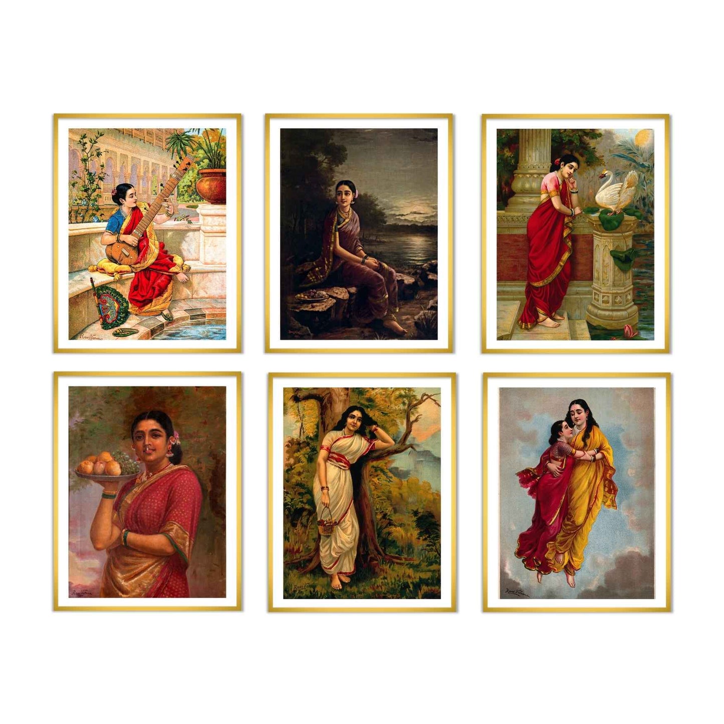 Raja Ravi Varma Masterpiece | Timeless Tales of Indian Womanhood (Set of 6)