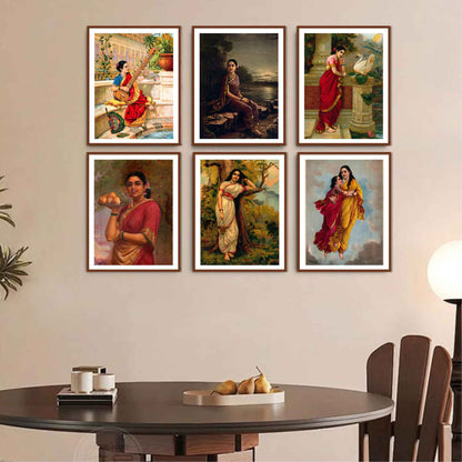 Raja Ravi Varma Masterpiece | Timeless Tales of Indian Womanhood (Set of 6)