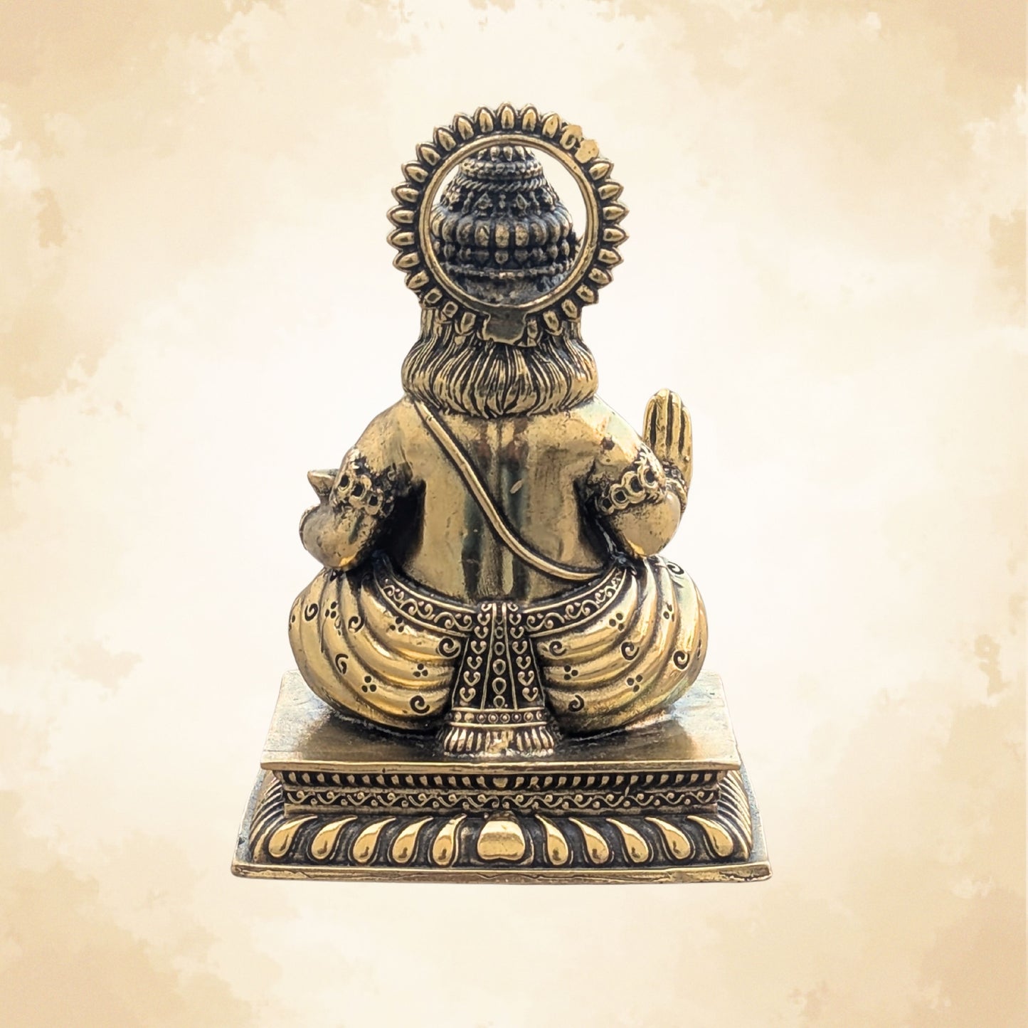 Pure Brass Lord Kuber Idol - The God of Wealth & Abundance || Super fine Brass - 4 Inch