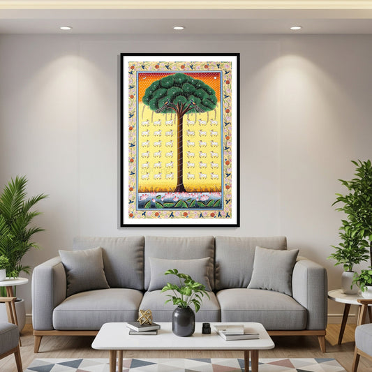 Tree of Life Pichwai Painting | Phad Indian Art for Wall Decor by The Atrang
