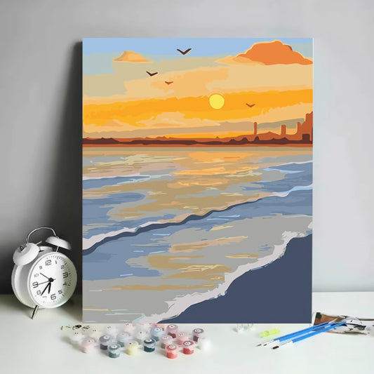 Sundown By The Bay Paint by Numbers Kit 16X12 inch (30X40cm)