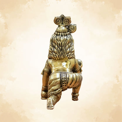 Pure Handcrafted Brass Bal Gopal Idol | Lord Krishna Statue for Prosperity & Positivity -5 inch
