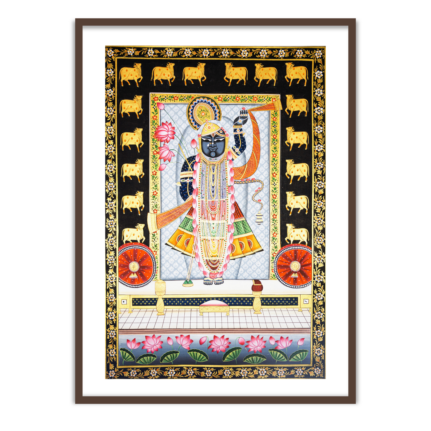 Shrinathji Pichwai Painting | Shreenathji(Shri krishna) Indian Art for Wall Decor