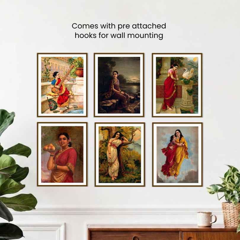 Raja Ravi Varma Masterpiece | Timeless Tales of Indian Womanhood (Set of 6)