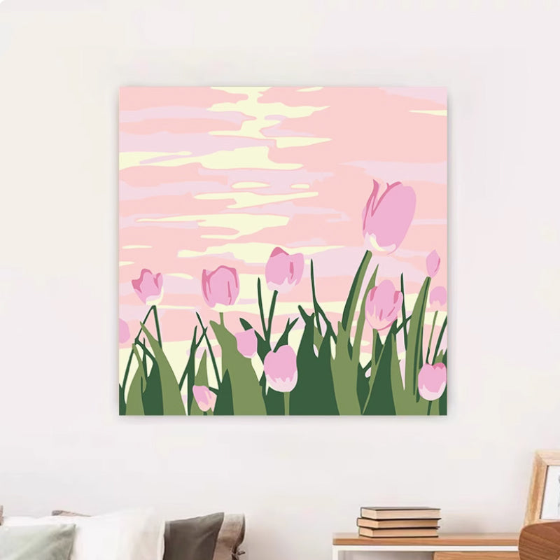 Blooming Dawn pocket – Paint by Numbers by Atrang   8X8 inch (20X20cm)