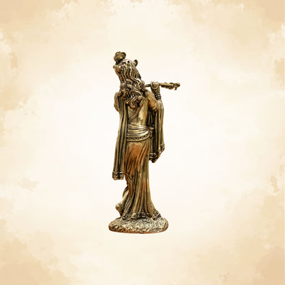Pure Brass Elegant Lord Krishna Idol – Bring Home Divine Grace & Serenity - 8 Inches