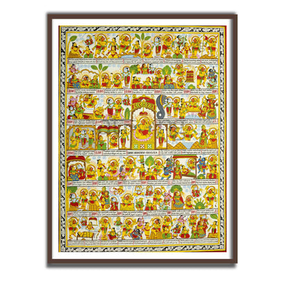 Hanuman Chalisa Sacred Devotion Wall Art in English