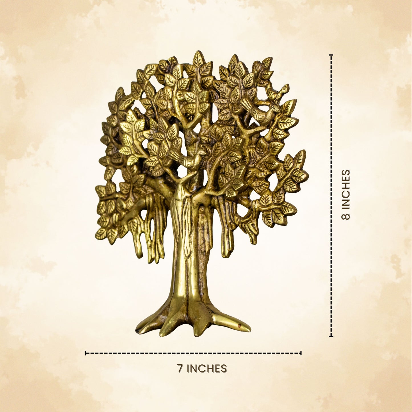 Brass Tree of Life Showpiece Vastu Decorative Art for Positive Energy