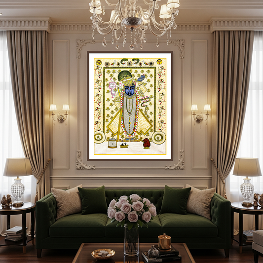 Shreenathji Krishna Frame for Aesthetic Home Decor by The Atrang
