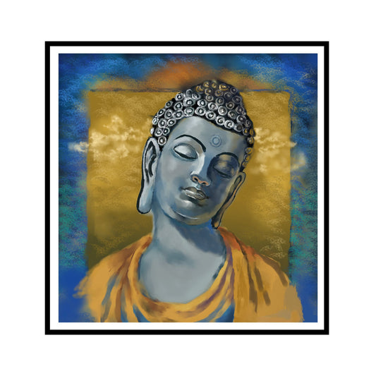 Serene Buddha Canvas Wall Art – Meditation & Spiritual Decor