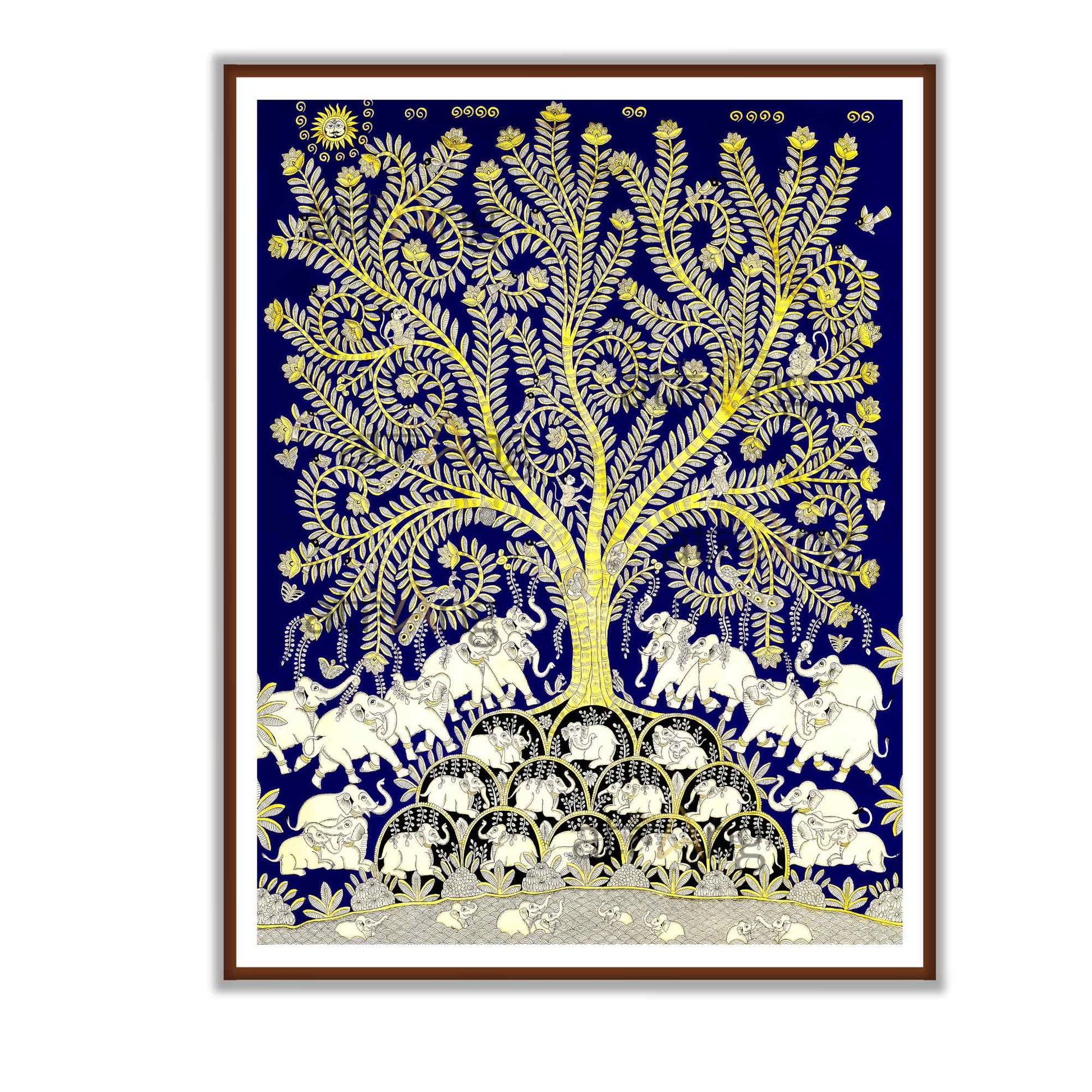 tree of life with elephant wall decor frame by the atrang