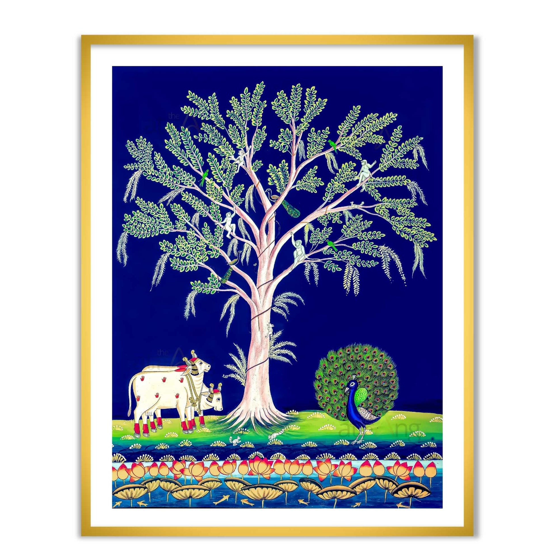 Vastu Tree of Life Home Wall Decor Painting for Prosperity & Harmony