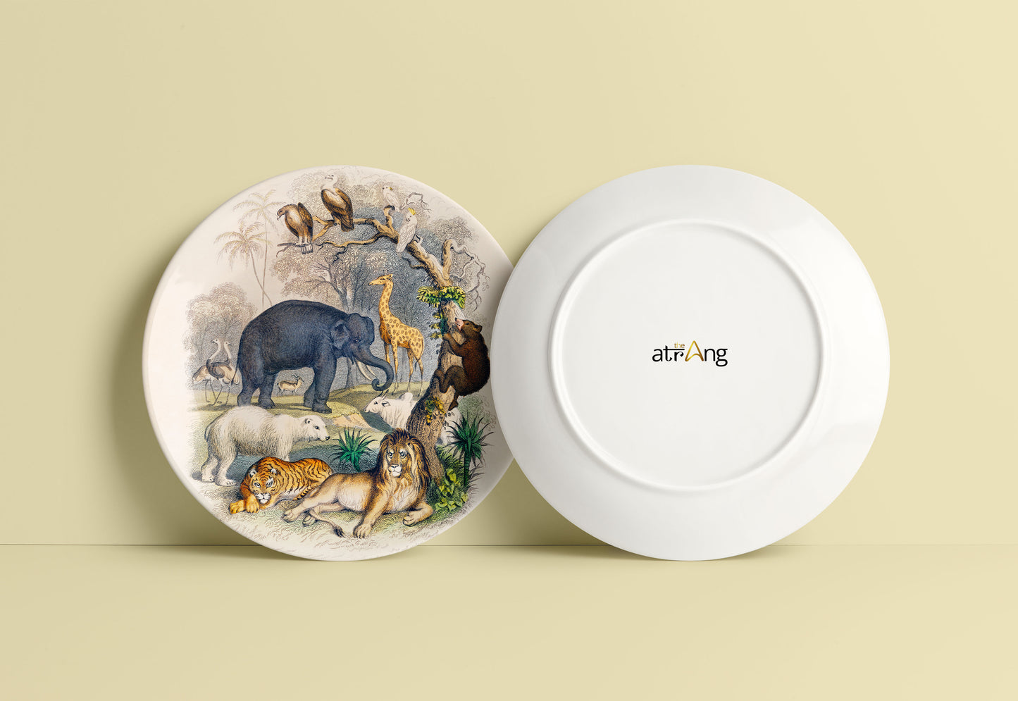 Jungle Safari Ceramic Plate for Home Decor