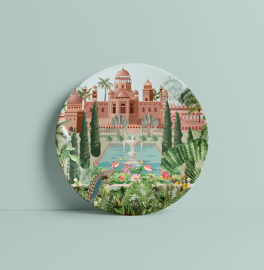 Beautiful Indian Heritage Ceramic Plate for Home Decor