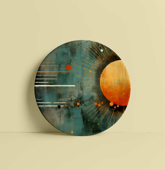 Abstract Texture Tactile Ceramic Plate for Home Wall Decor