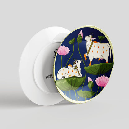 Grace of Gau Mata – Spiritual Cow Wall Plates (Set of 3)