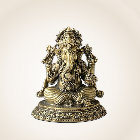 Ganesh Brass Idol for New Beginnings & Vastu The Atrang