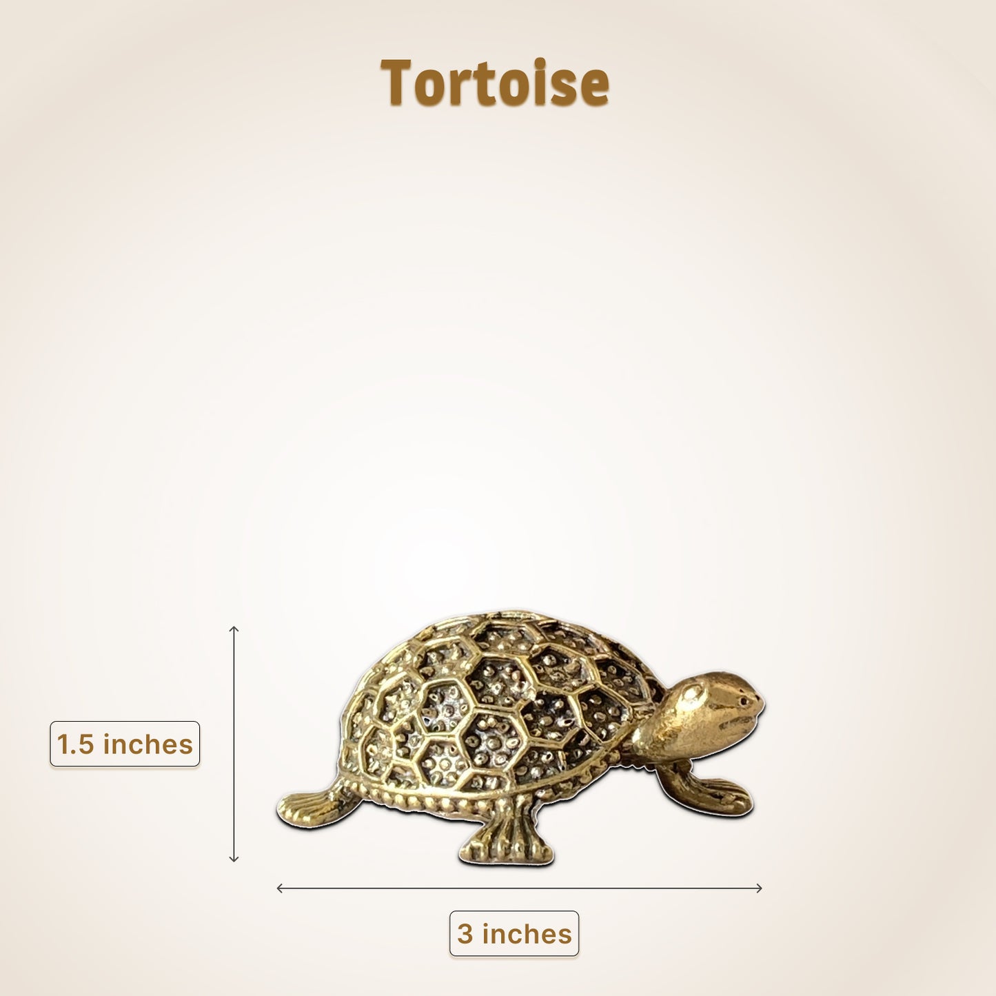 Sacred Brass Tortoise Idol – Ideal for Good Luck & Balance