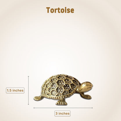 Sacred Brass Tortoise Idol – Ideal for Good Luck & Balance