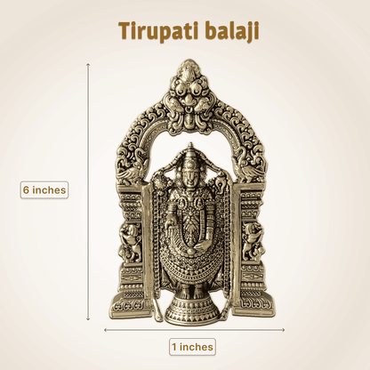 Tirupati Balaji Brass Idol – Perfect for Temple & Gifting