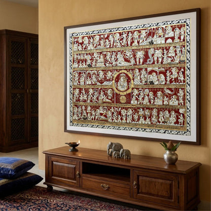 Hanuman Chalisa Painting for Home Decor by The Atrang
