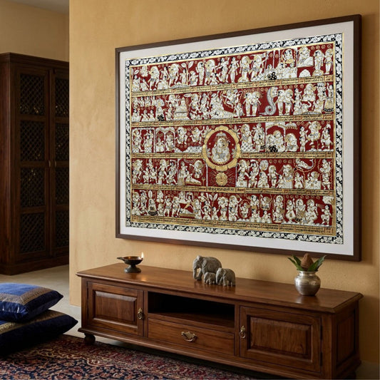 Hanuman Chalisa Painting for Home Decor by The Atrang