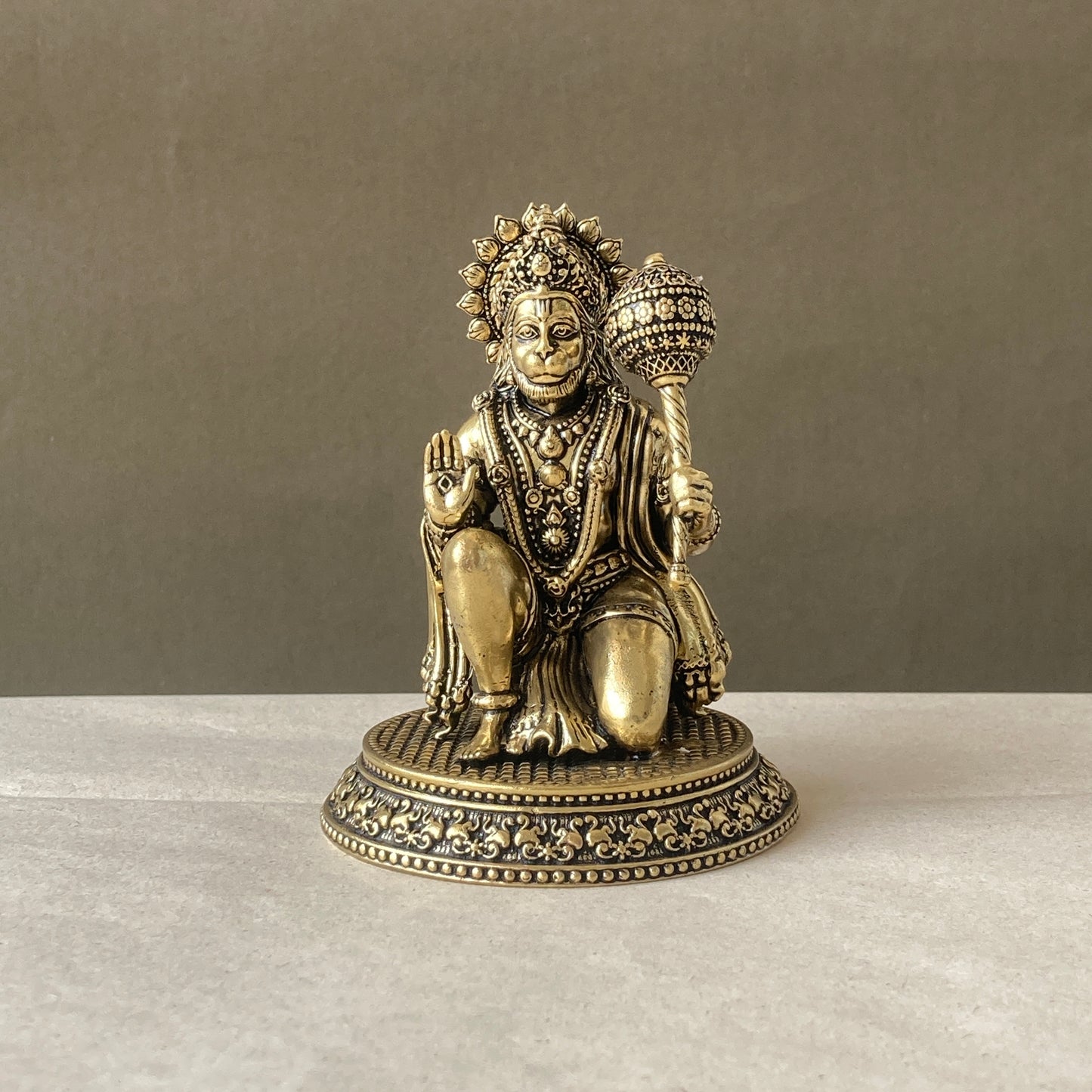 Divine Hanumanji Brass Idol – For Strength & Protection