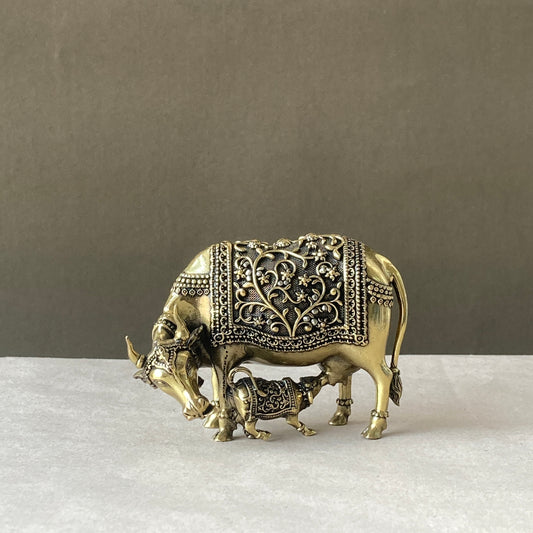 Cow With Calf - Kamdhenu