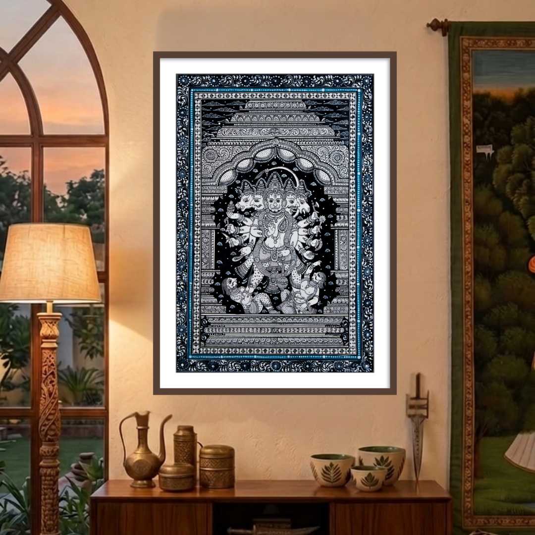 Panchmukhi Hanumanji Vastu Painting Wall Art for Home Decor