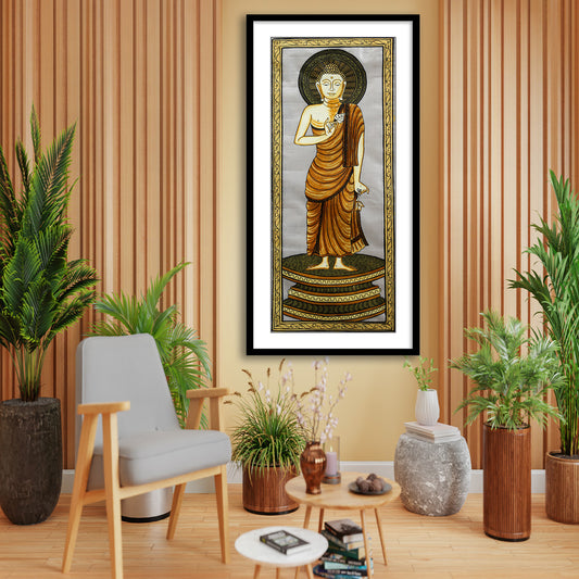 Lord Buddha Pattachitra Framed Wall Art