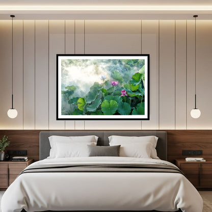 Lotus vastu frame artwork for bedroom home decor by The Atrang