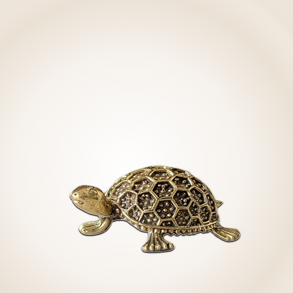 Sacred Brass Tortoise Idol – Ideal for Good Luck & Balance