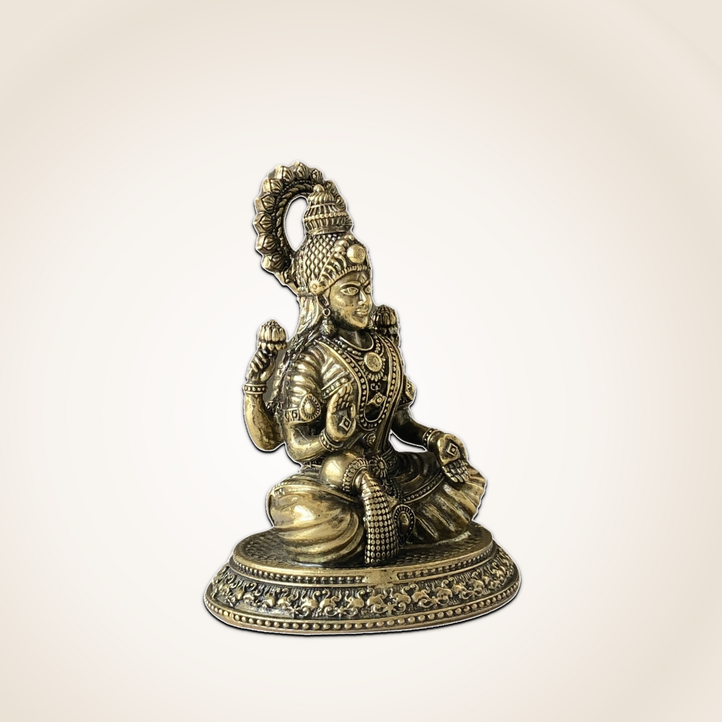 Goddess Laxmi Brass Idol - For Positive Energy & Daily Worship