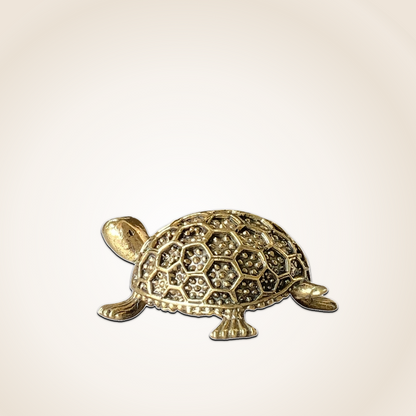Sacred Brass Tortoise Idol – Ideal for Good Luck & Balance