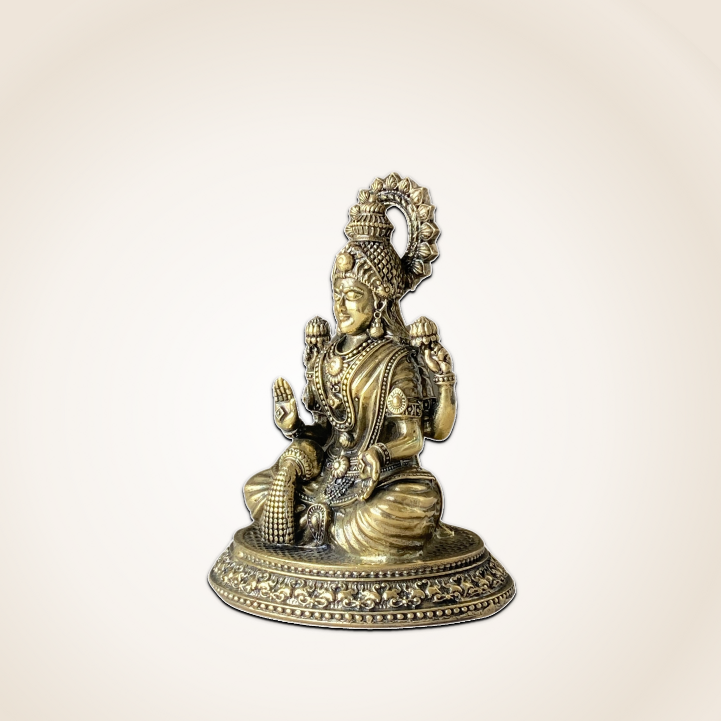 Goddess Laxmi Brass Idol - For Positive Energy & Daily Worship