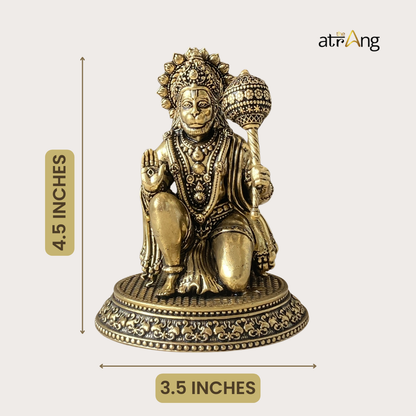 Divine Hanumanji Brass Idol – For Strength & Protection