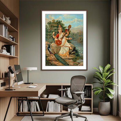 saraswati ji frame for study and vastu for home wall decor