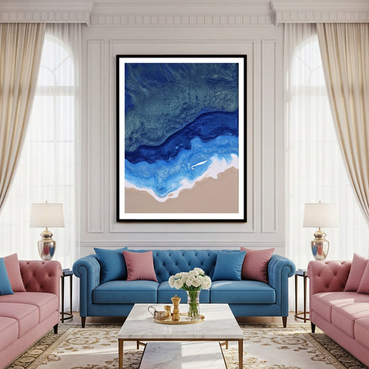 Waves Vastu frame for living room decor by the atrang