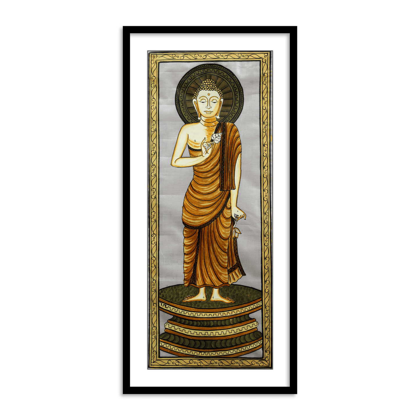Lord Buddha Pattachitra Framed Wall Art