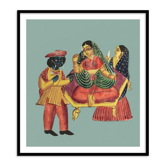 Rai Raja Kalighat Painting | Traditional Art of Bengal | Kalighat Wall Arts