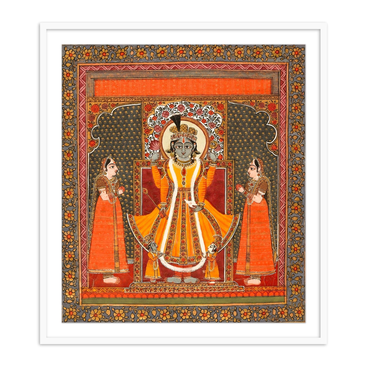 Vishnu Framed Art Painting for Home Wall Art