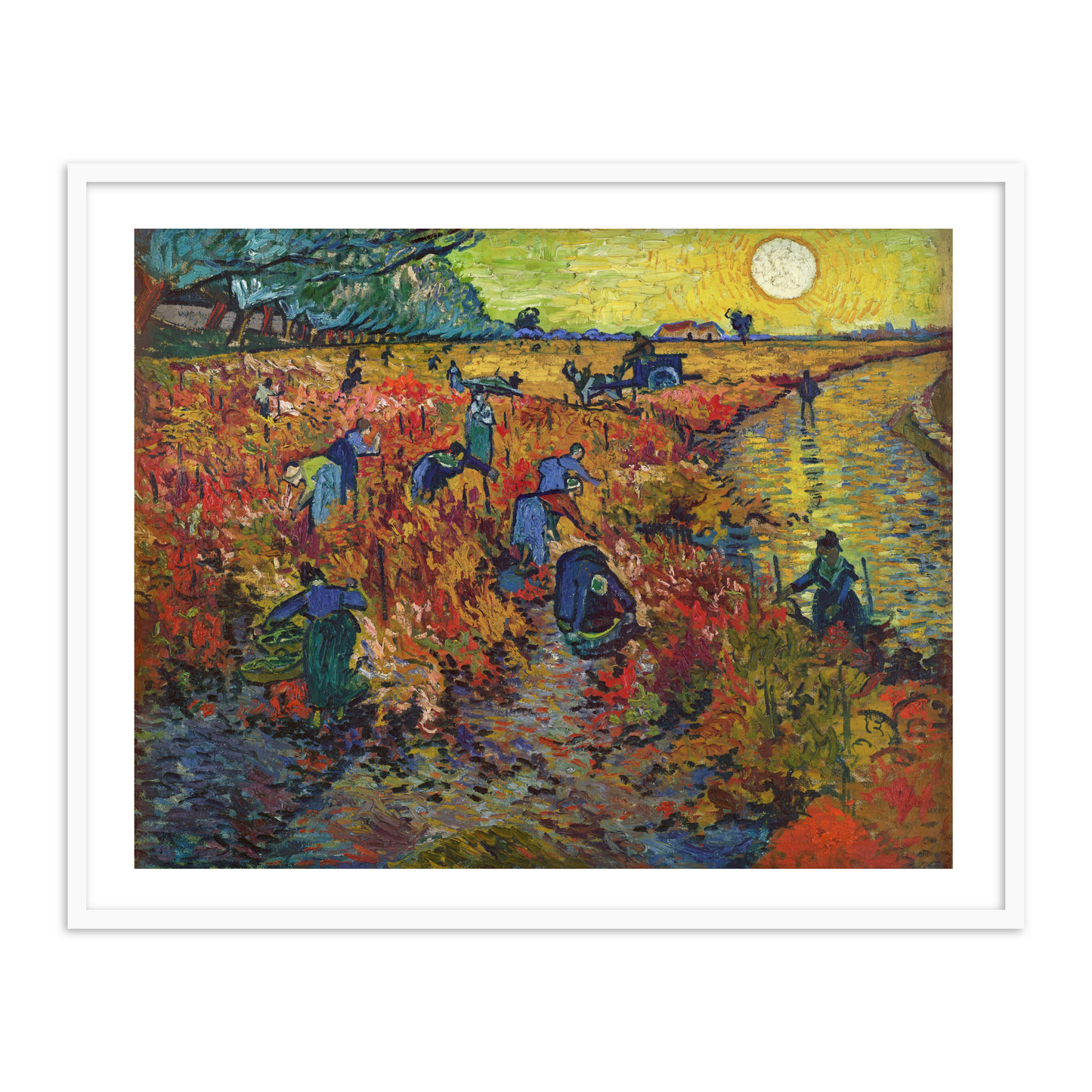 The Red Vineyard by Vincent Van Gogh Famous Painting Wall Art