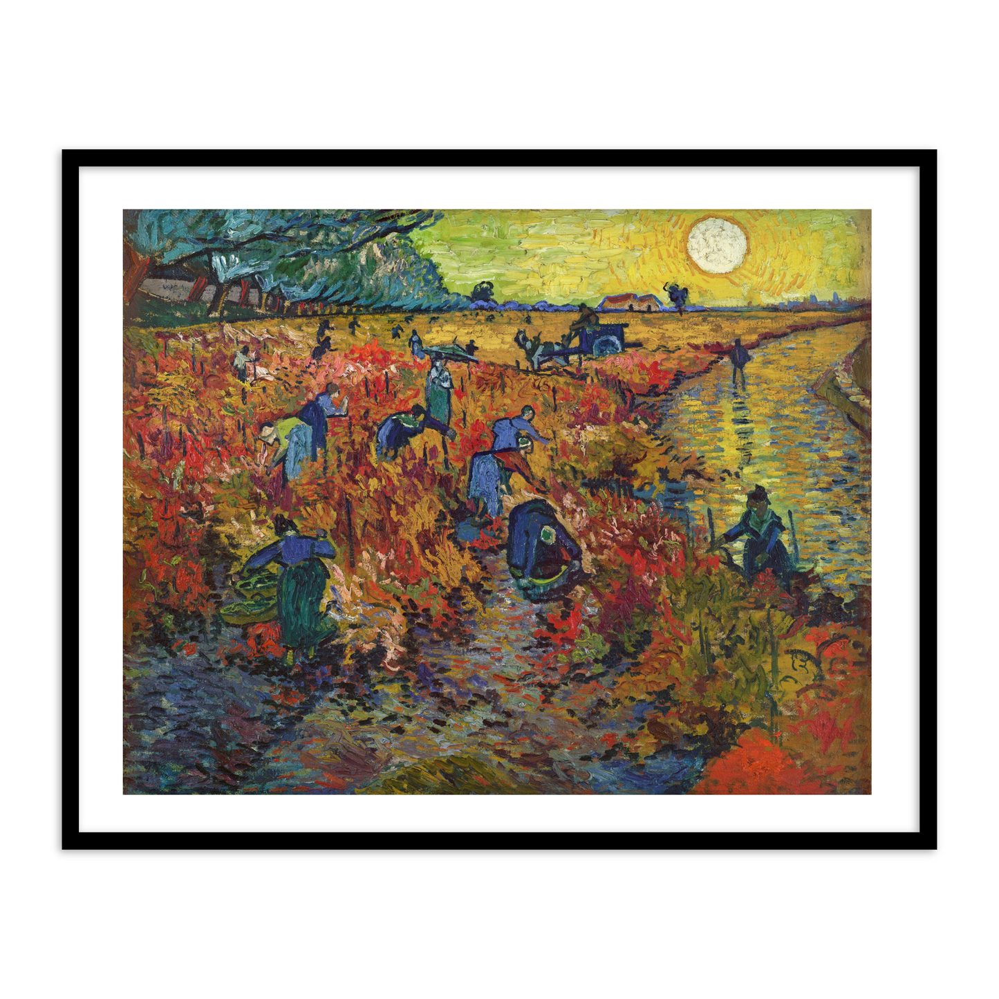 The Red Vineyard by Vincent Van Gogh Famous Painting Wall Art